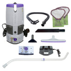 ProTeam GoFree Flex Pro II Cordless Backpack Vacuum with Extra Battery