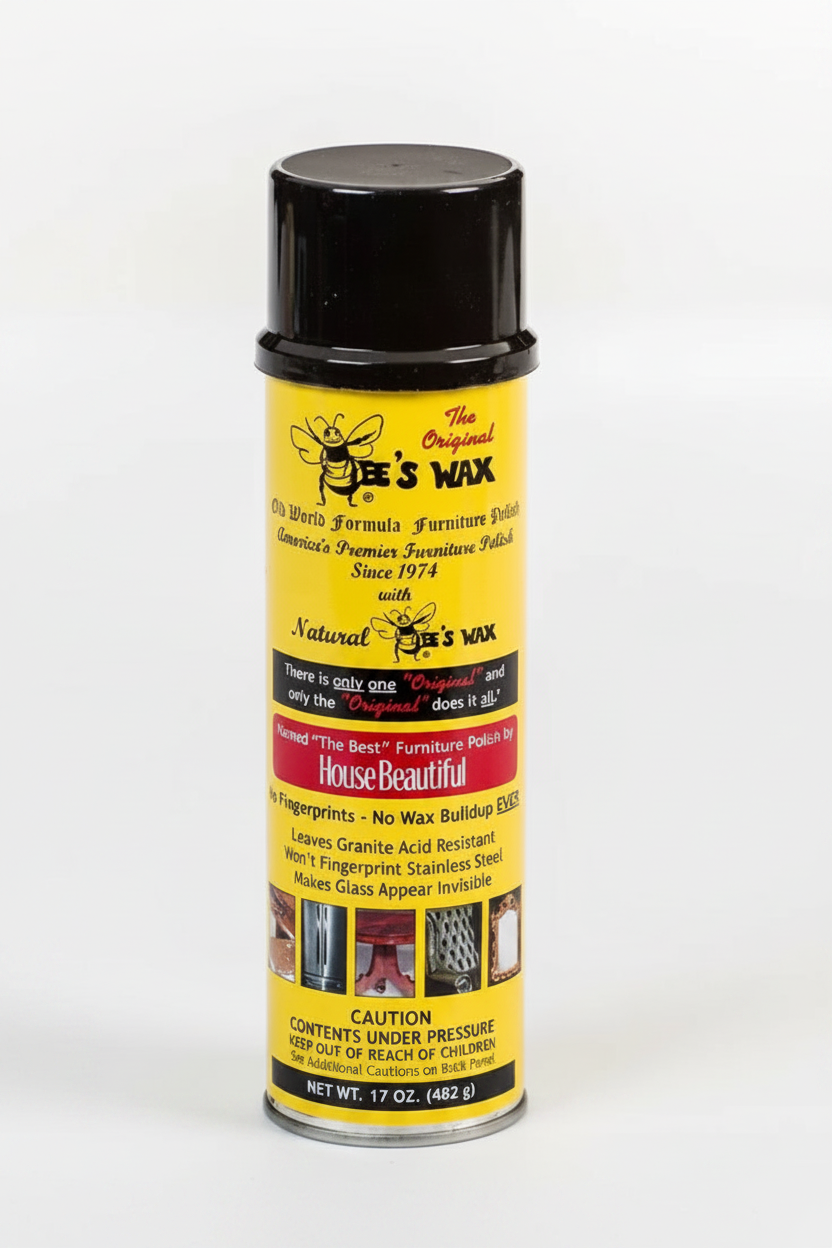 Bees wax aerosol spray can