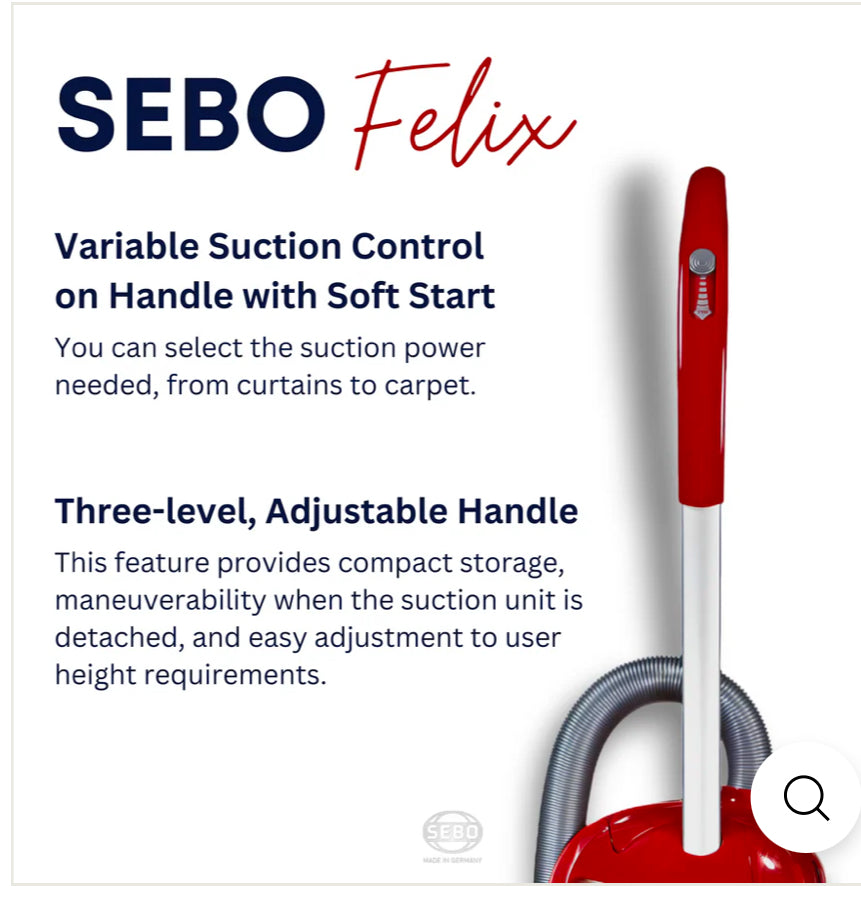 Red Felix - Sebo Vacuums upright