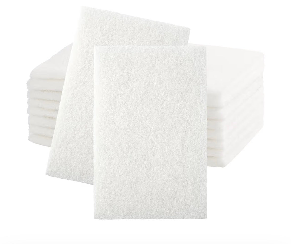 3M Scotch-Brite White Scrub Pad 4" x 10"