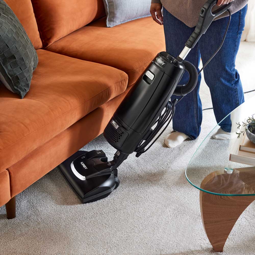 Kirby Signature Series V530 upright vacuum in use, photo 5