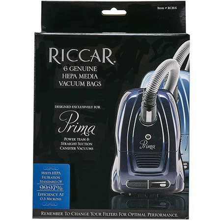 Genuine Riccar Prima Canister HEPA Media Bags RCH-6 Main image