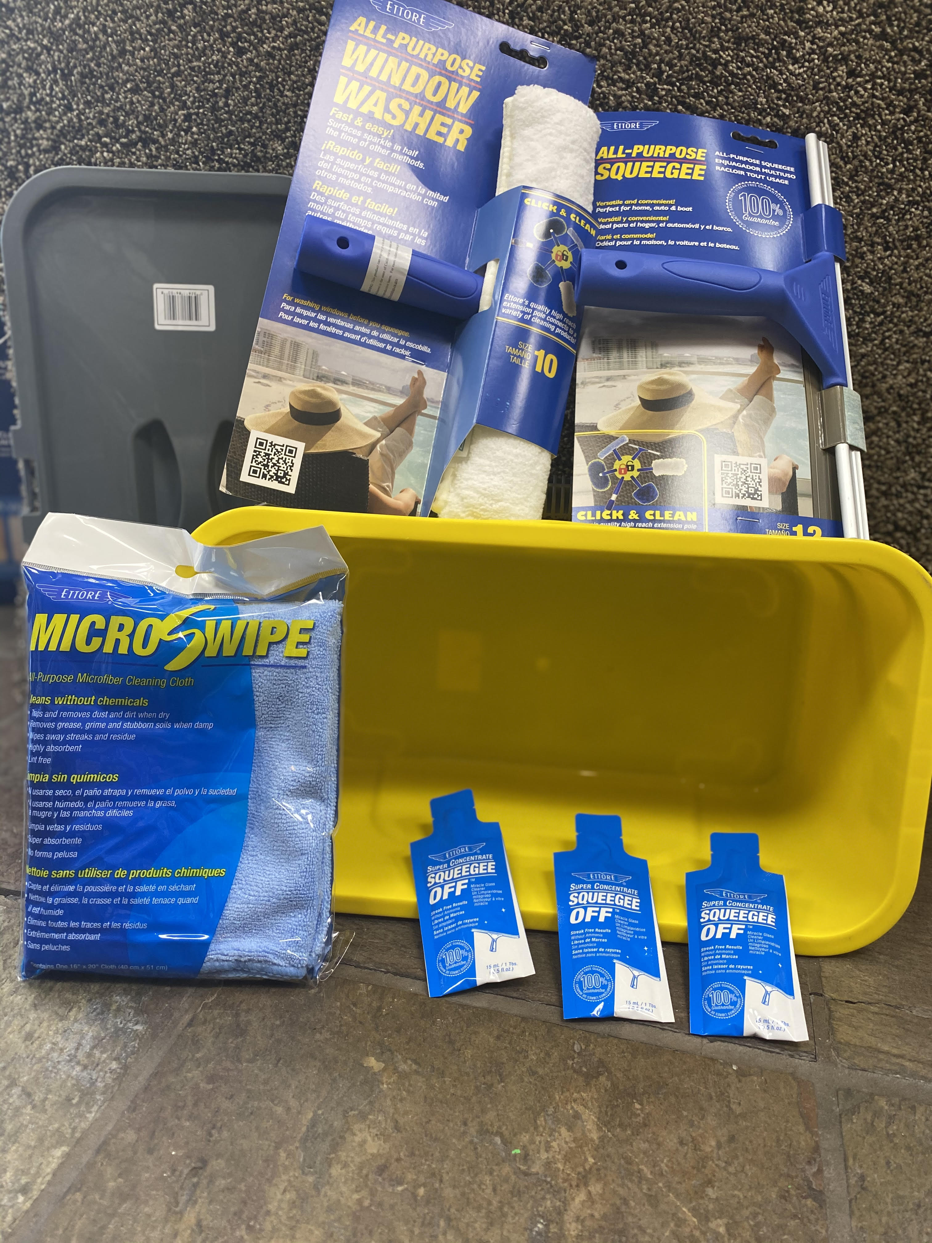 Ettore 86550 window bucket starter kit with all supplies needed Main image